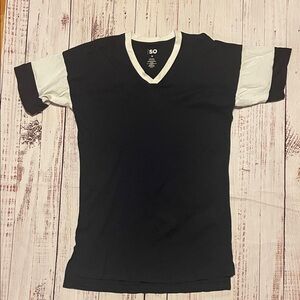 SO Navy and white t-shirt dress oversized